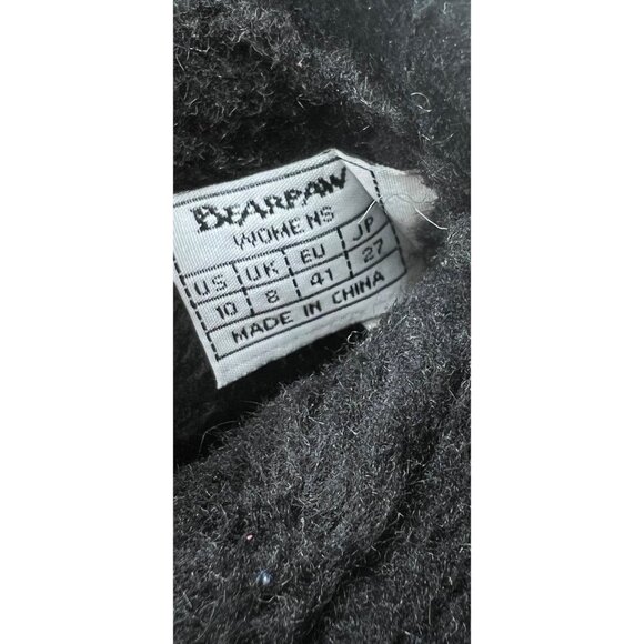 Bearpaw Womens Black Suede Ankle Boots With Side Zipper Size 10 - Picture 6 of 12